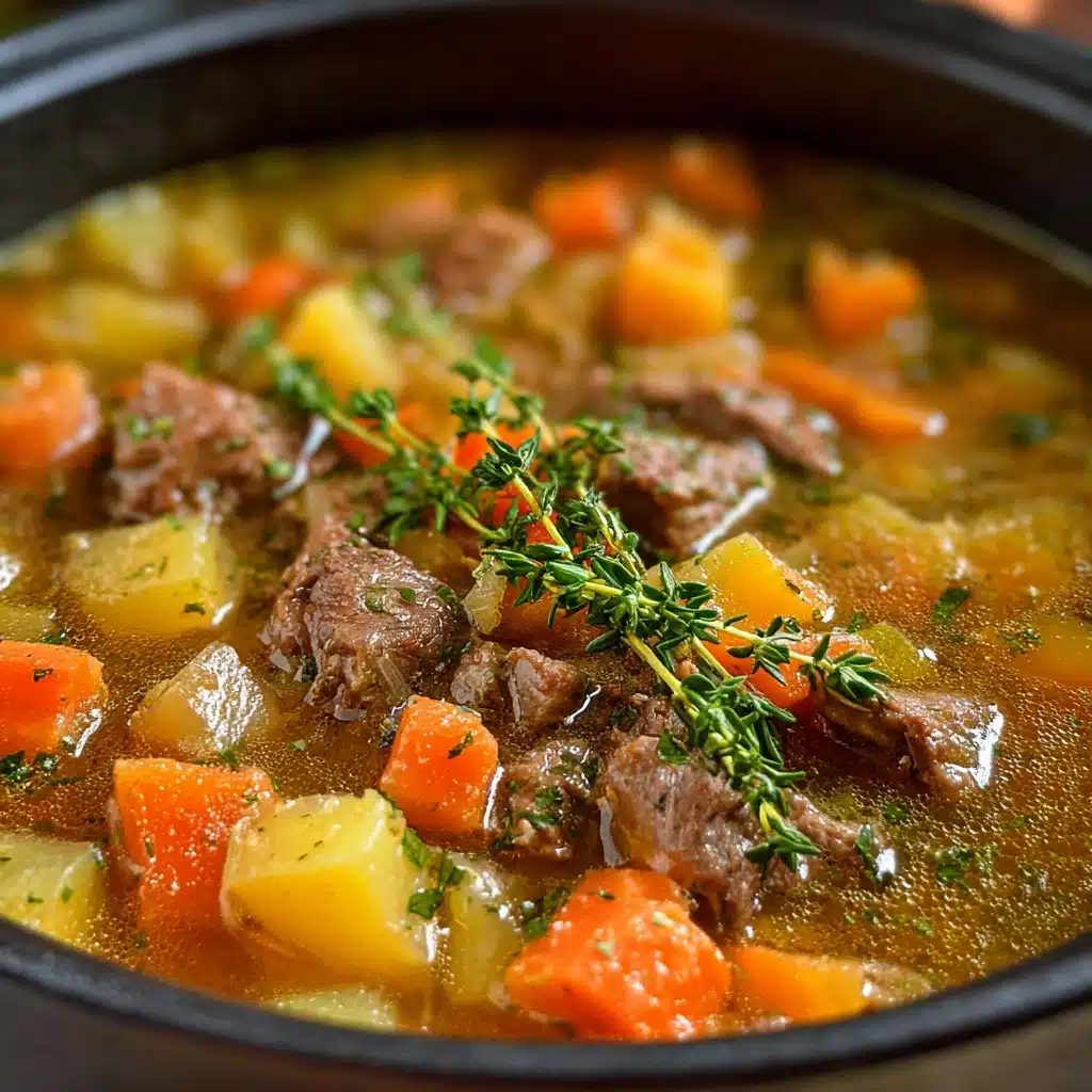 Hearty Vegetable Beef Soup Recipe - Recipe Image