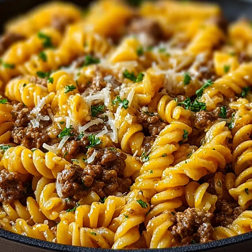 One-Pot Beef and Cheddar Ranch Pasta Recipe
