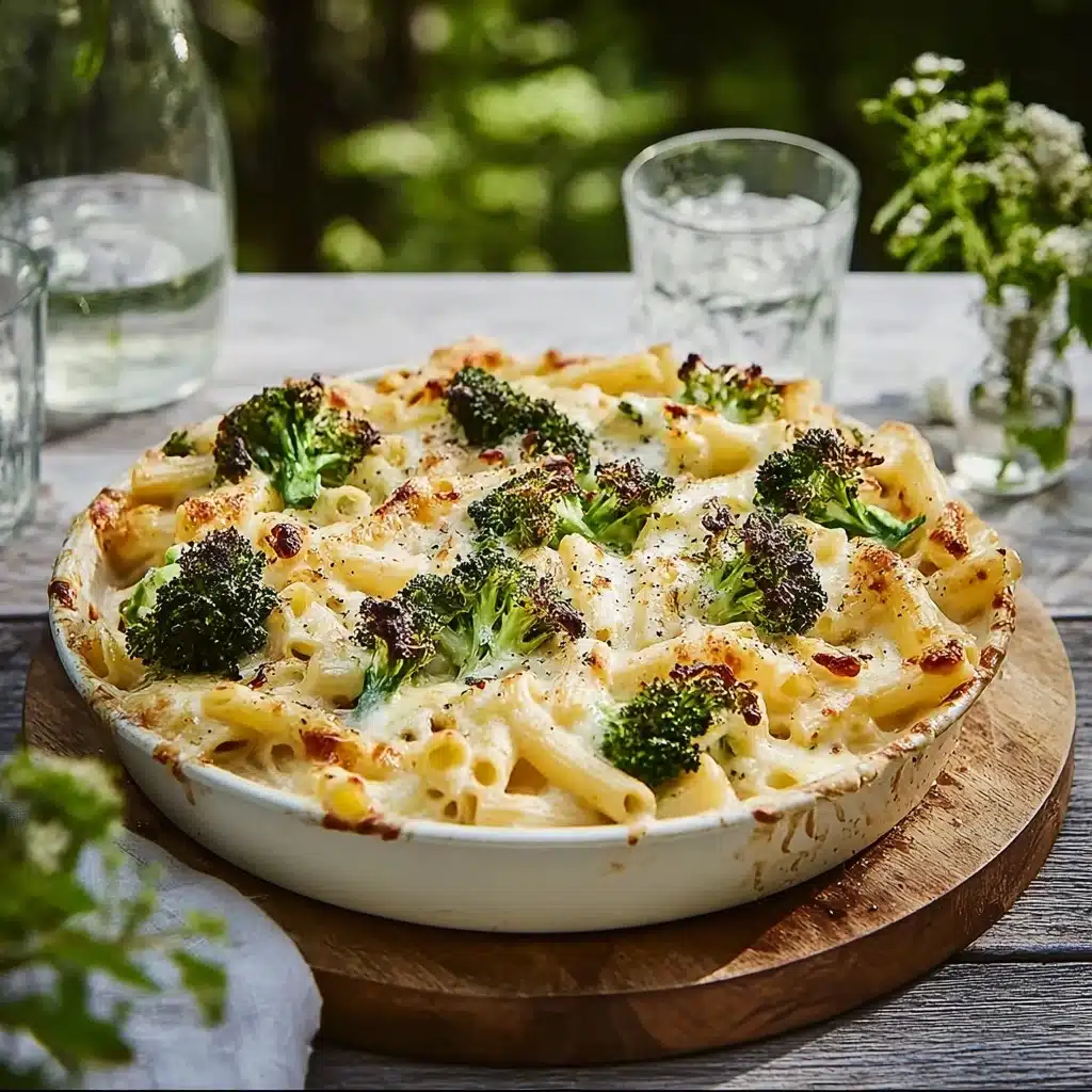 Baked Ziti with Broccoli and Alfredo Sauce Recipe - Recipe Image
