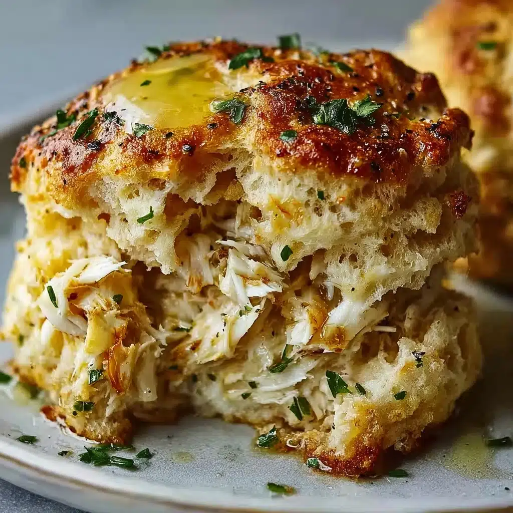 Crab Stuffed Cheddar Bay Biscuits with Lemon Butter Recipe
