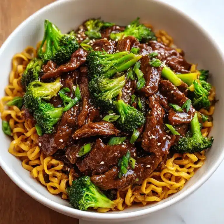 Sticky Beef Noodles Recipe
