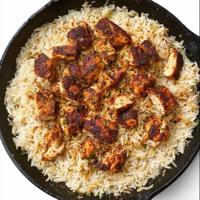 One-Pan Garlic Parmesan Chicken and Rice Recipe