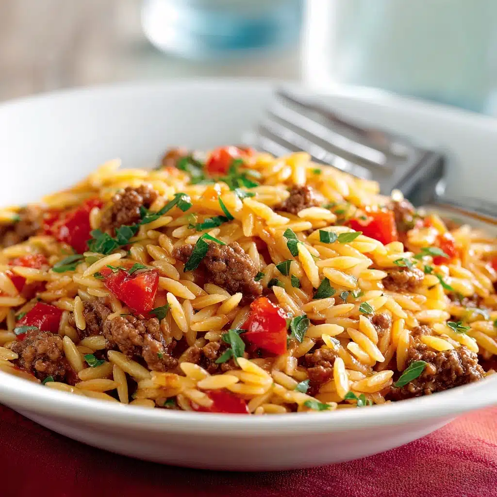 Delicious Ground Beef Orzo Recipe for Everyone Recipe