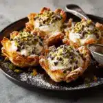 Pistachio Chocolate Chip Cannoli Cups Recipe