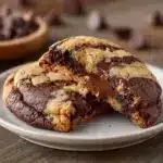 Peanut Butter Brownie Swirl Cookies Recipe