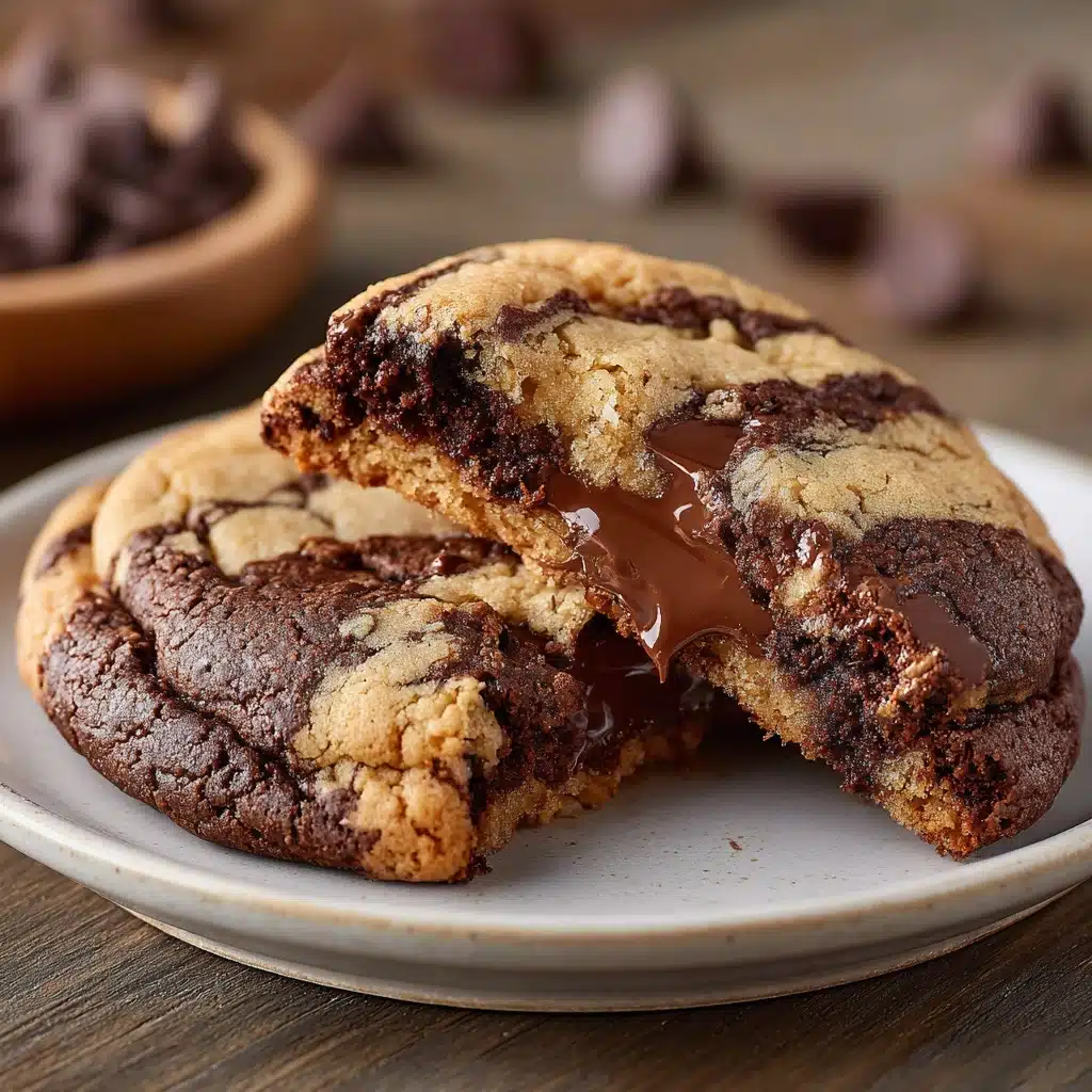 Peanut Butter Brownie Swirl Cookies Recipe