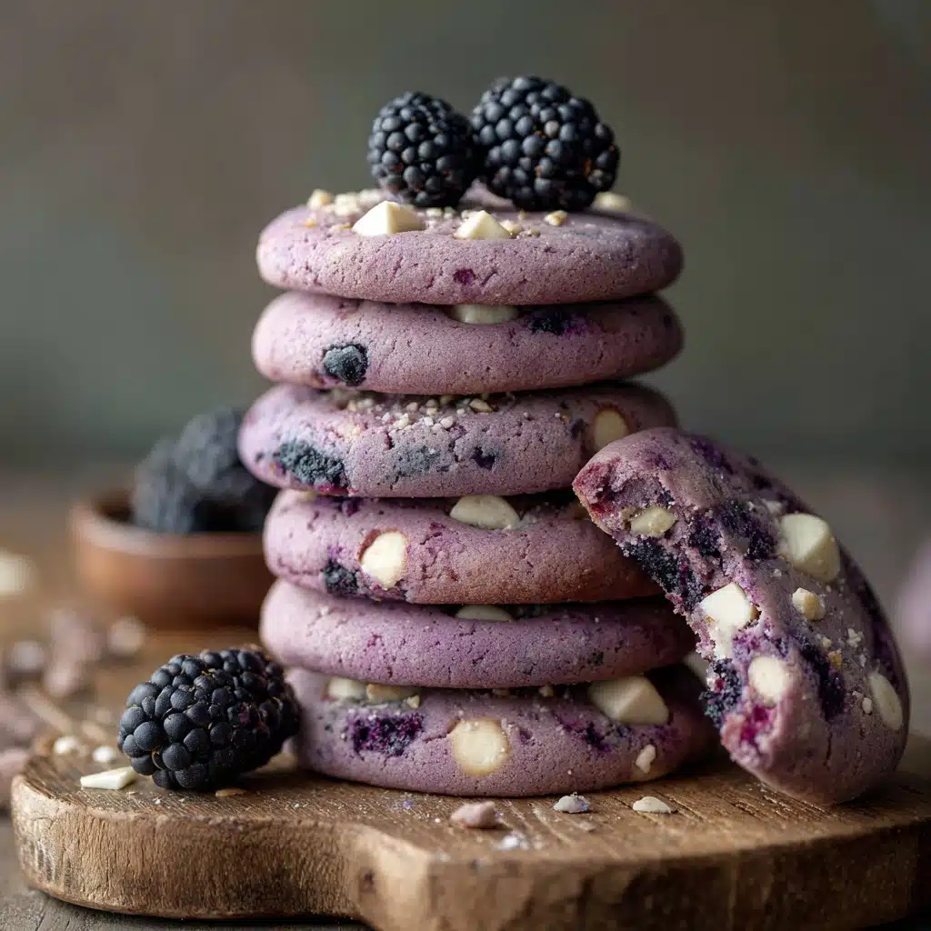 Black Raspberry and Lemon Shortbread Cookies Recipe - Recipe Image