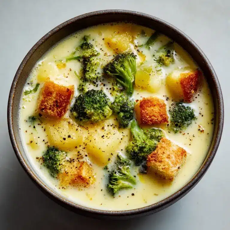Crockpot Potato Broccoli Cheddar Soup