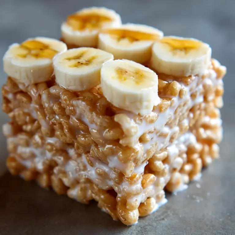 Banana Pudding Rice Krispie Treats Recipe