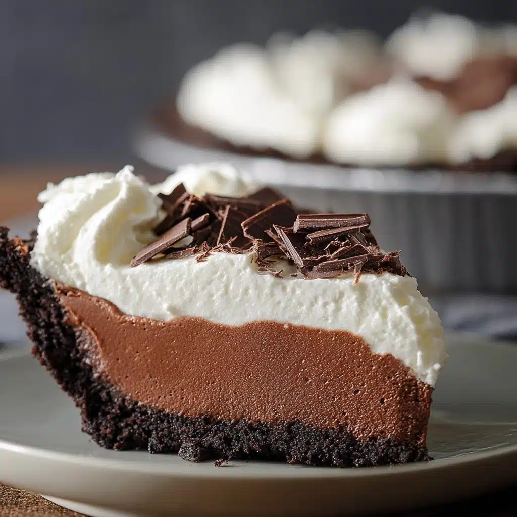 No-Bake Chocolate Cream Pie Recipe - Recipe Image