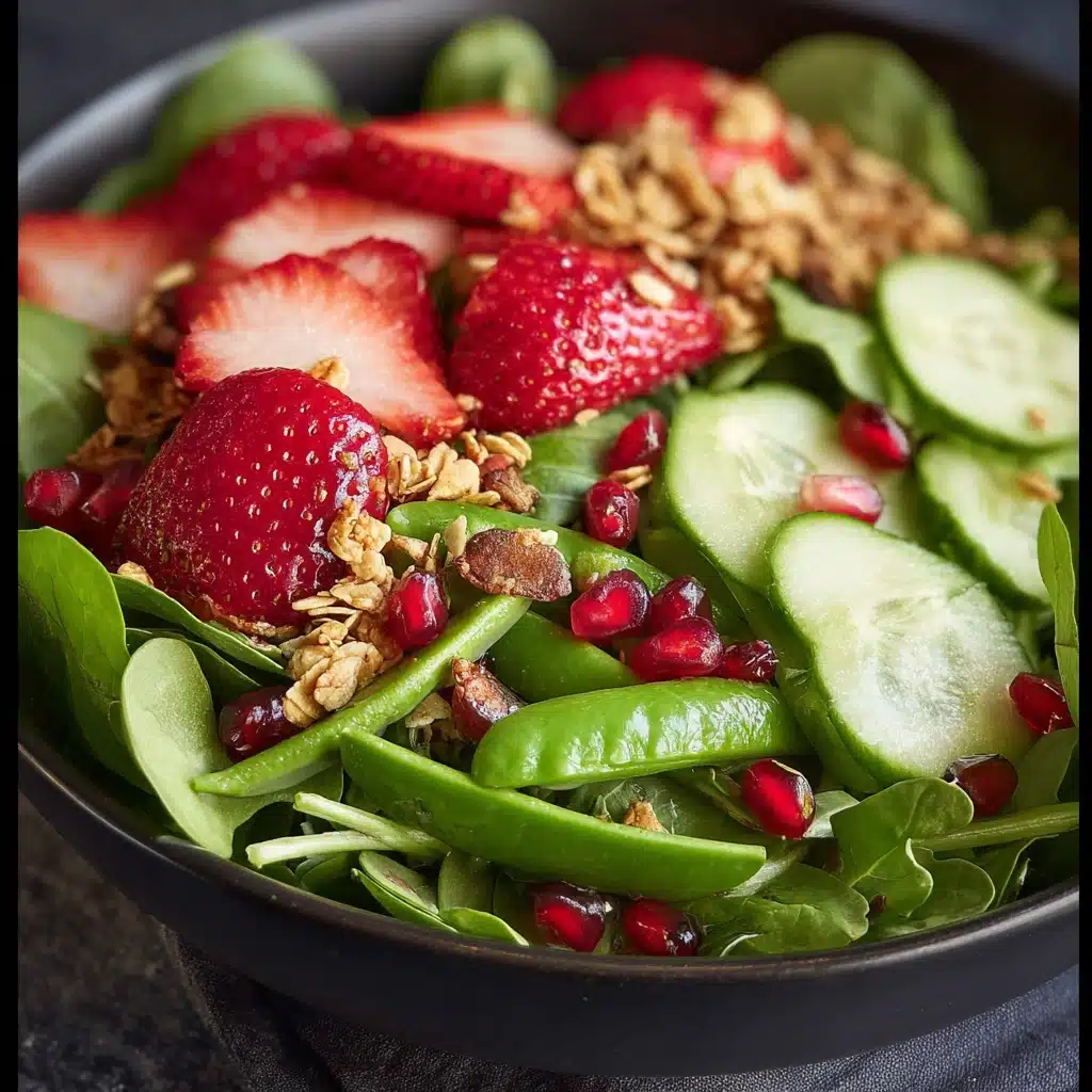 Strawberry, Snap Pea, and Mixed Green Salad Recipe