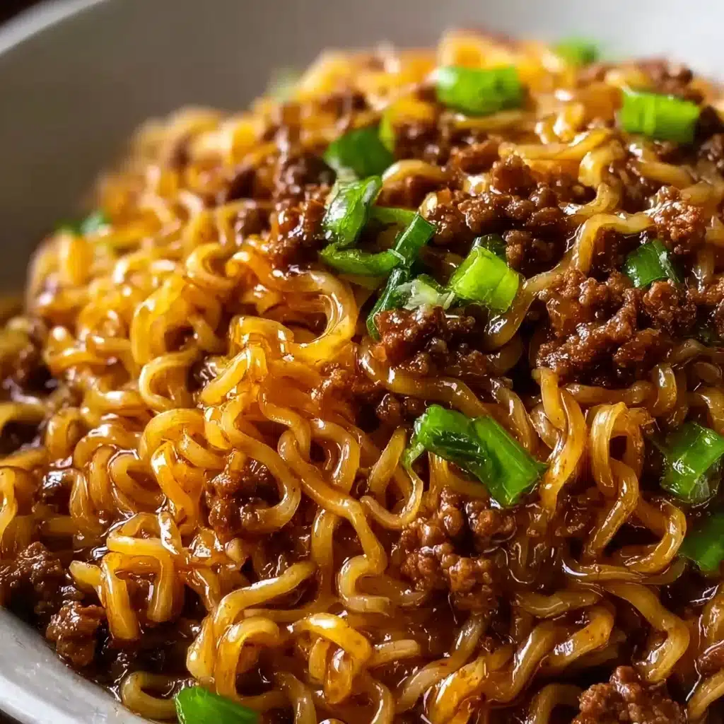 Mongolian Ground Beef NoodlesIngredients: Recipe - Recipe Image