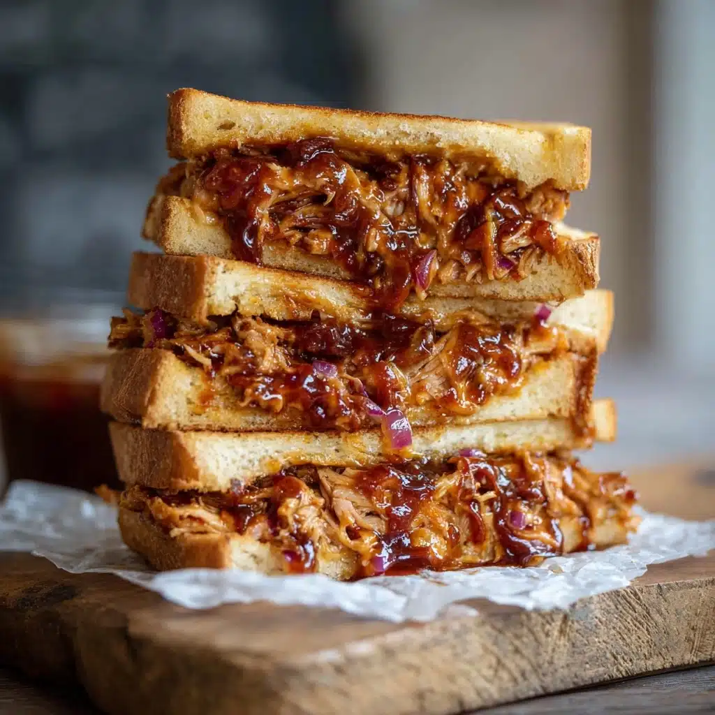 BBQ Chicken Grilled Cheese Sandwich Recipe - Recipe Image
