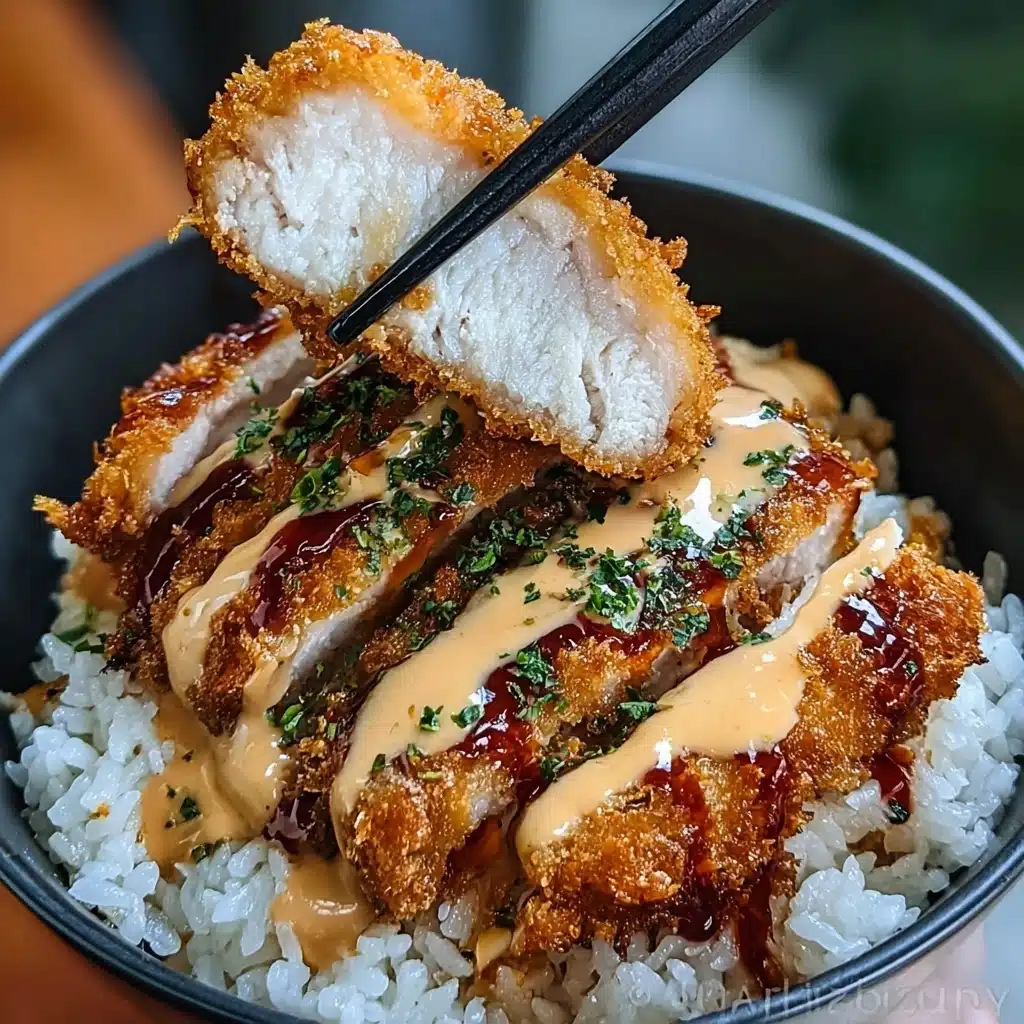 Japanese Katsu Bowls with Tonkatsu Sauce Recipe