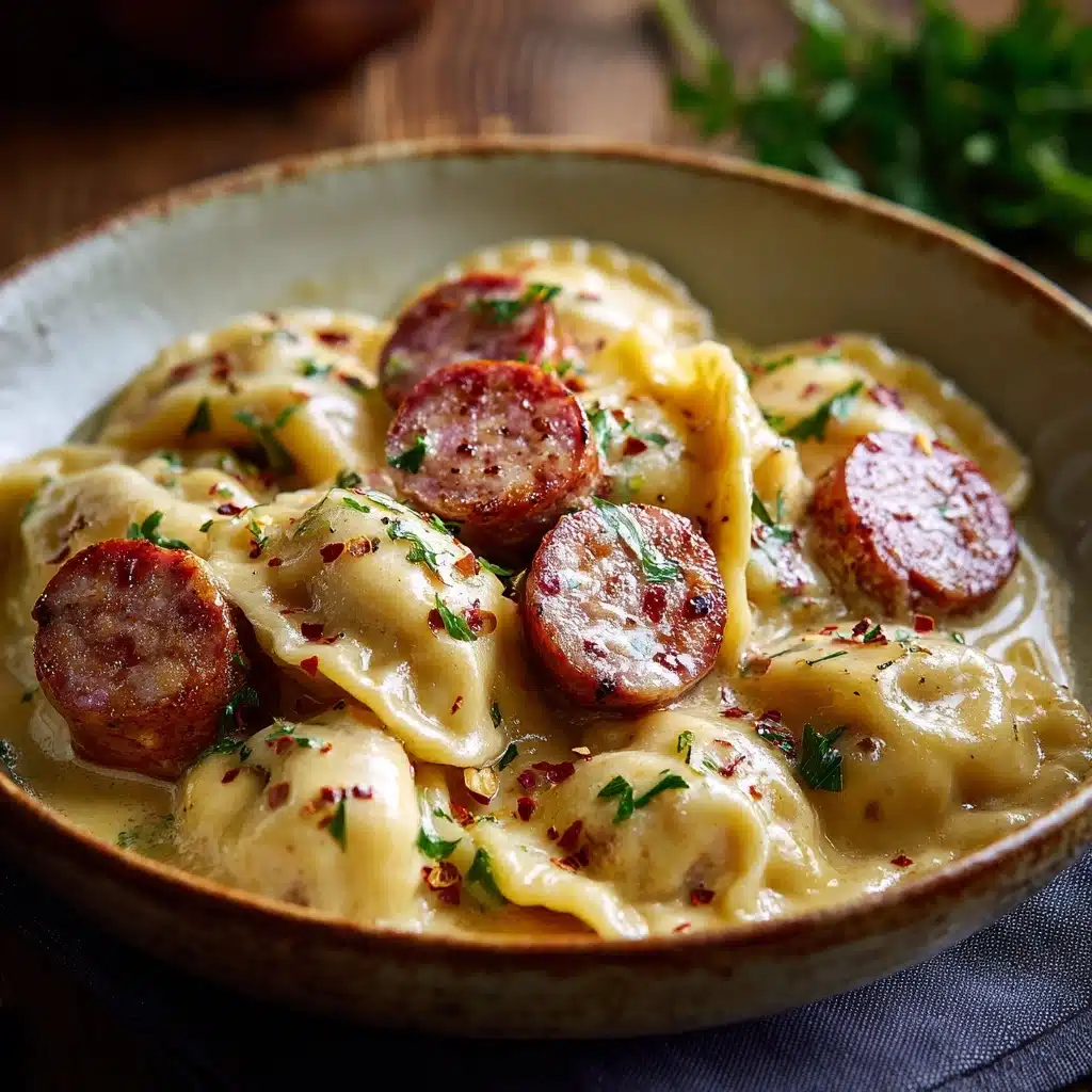 Crockpot Pierogi Casserole with KielbasaIngredients Recipe