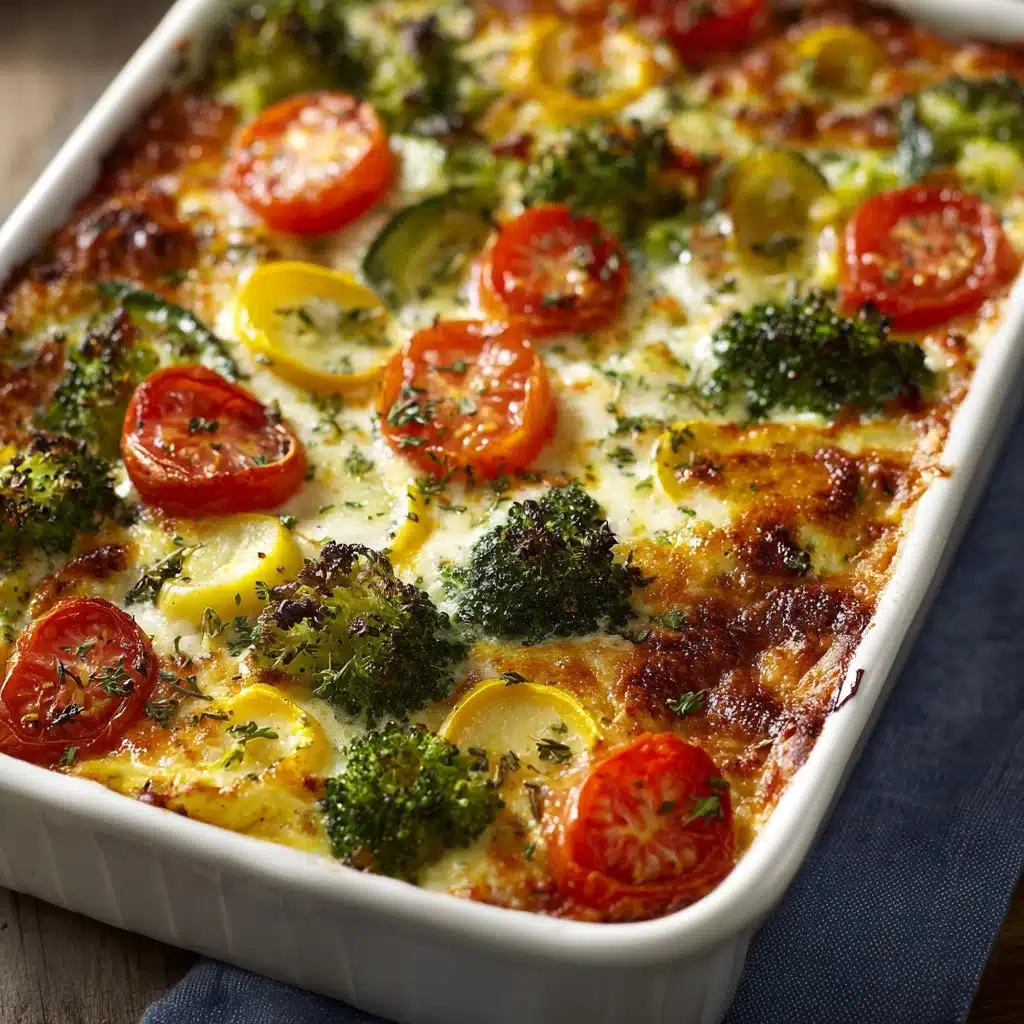 High-Protein Cottage Cheese Veggie Bake Recipe - Recipe Image