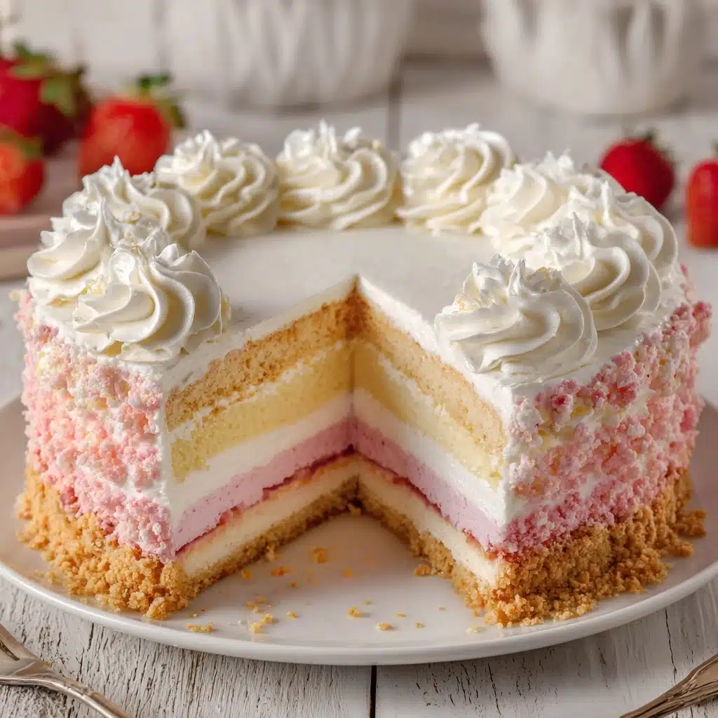 Strawberry Crunch Cheesecake Recipe - Recipe Image