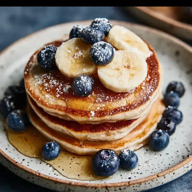 Healthy Banana Oatmeal Pancakes Recipe