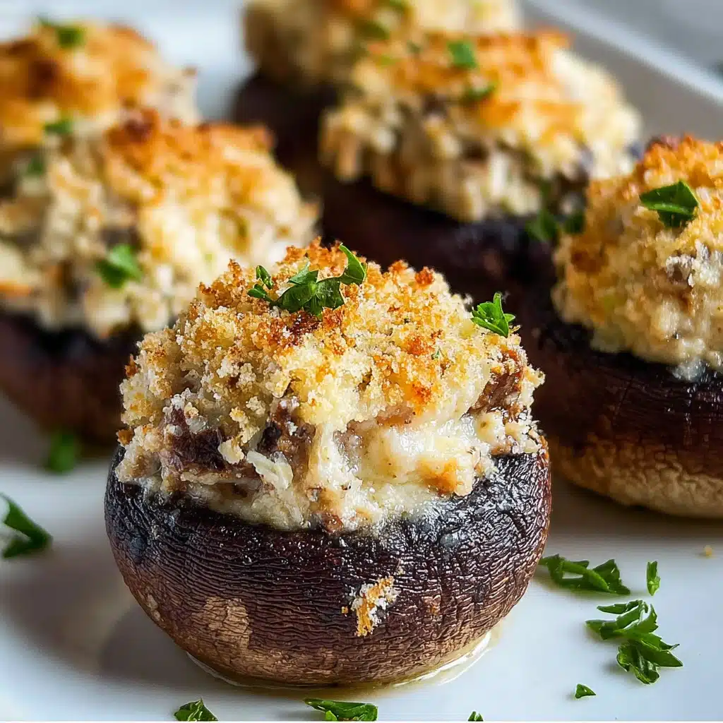 Chicken Stuffed Mushrooms Recipe - Recipe Image