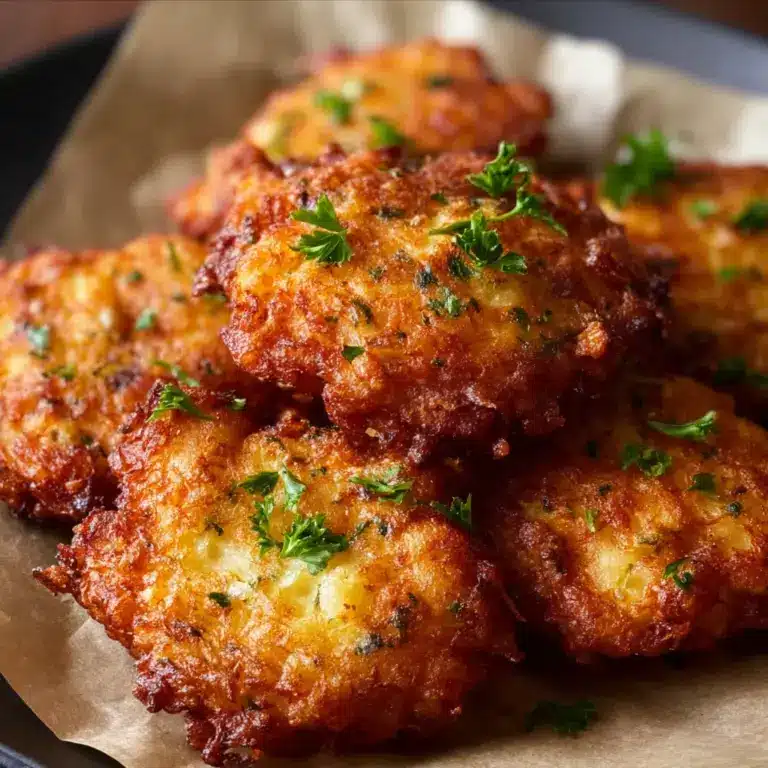 Cheesy Chicken Fritters Recipe