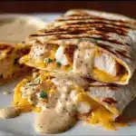 Cheesy Garlic Chicken Wraps Recipe
