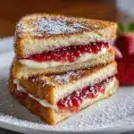 Fried Strawberry Cheesecake Sandwiches Recipe