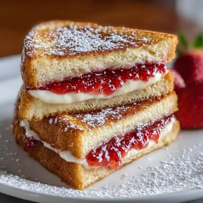 Fried Strawberry Cheesecake Sandwiches Recipe