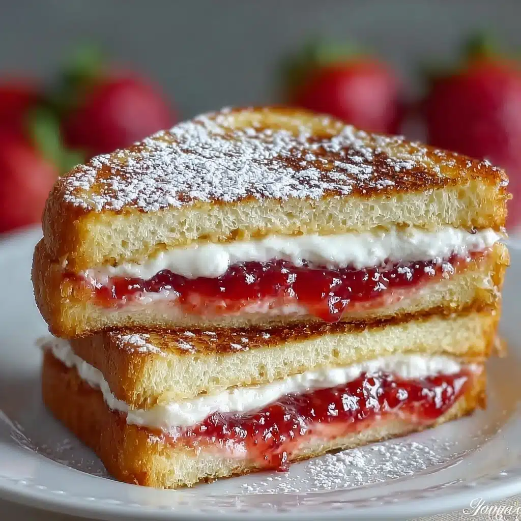 Fried Strawberry Cheesecake Sandwiches Recipe - Recipe Image