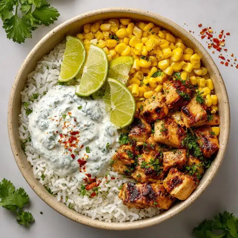 Street Corn Chicken Rice Bowl Recipe