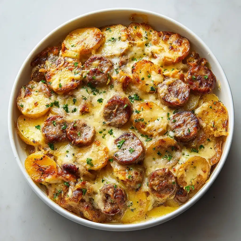 Cheesy Ranch Potatoes and Smoked Sausage Recipe - Recipe Image
