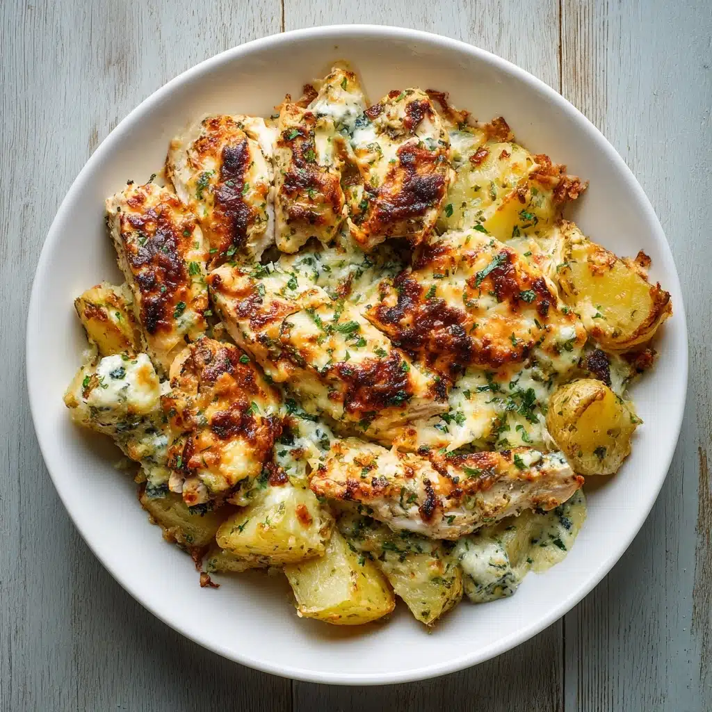 Garlic Parmesan Chicken and Potatoes (One-Pan Dinner) Recipe - Recipe Image