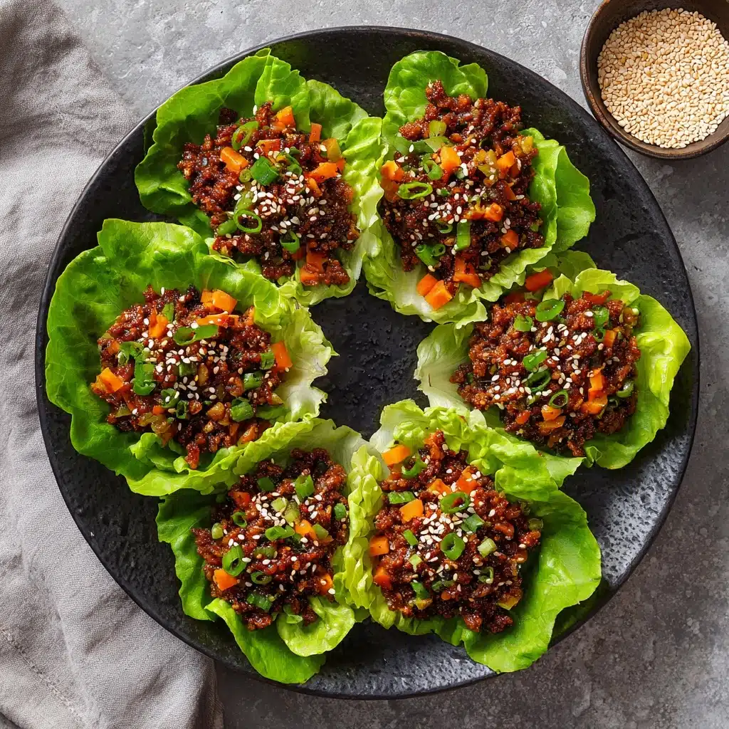 Asian Style Ground Beef Lettuce Wraps Recipe - Recipe Image