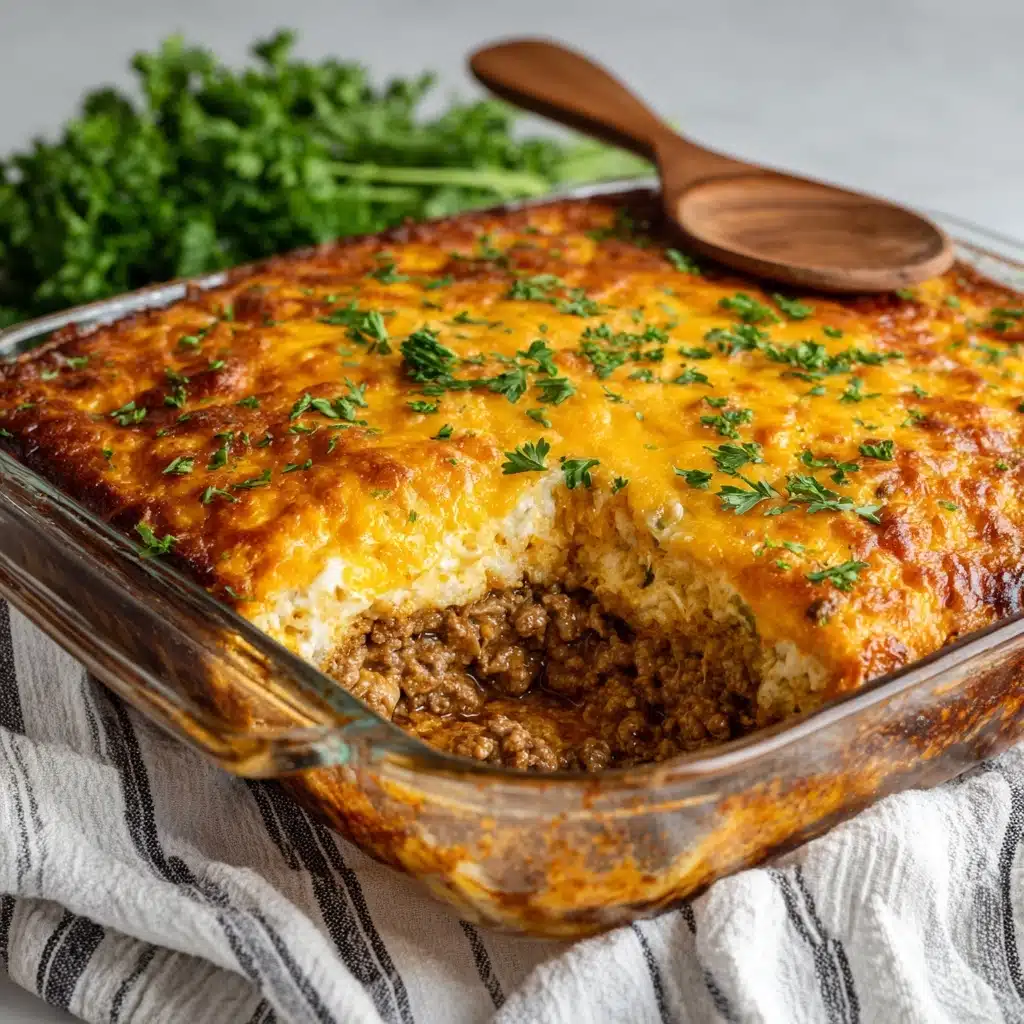 Cheddar Bay Ground Beef Cobbler Recipe - Recipe Image