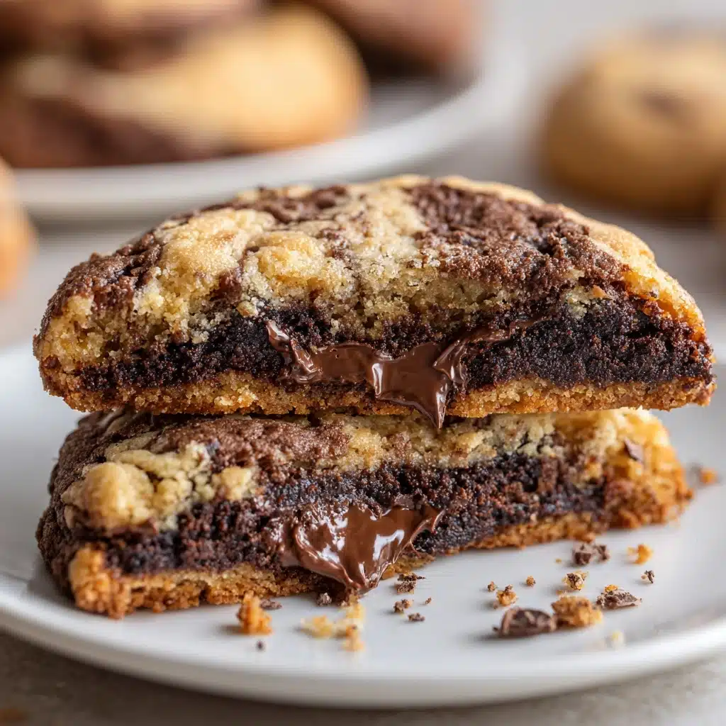 Peanut Butter Brownie Swirl Cookies Recipe - Recipe Image
