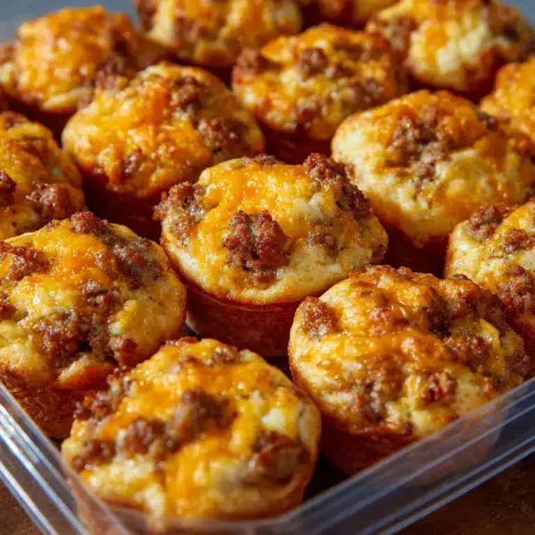 High-Protein Pancake Sausage Mini Muffins Recipe