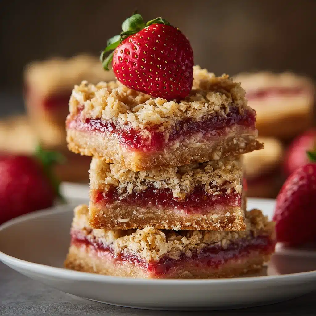 Strawberry Oatmeal Bars Recipe - Recipe Image