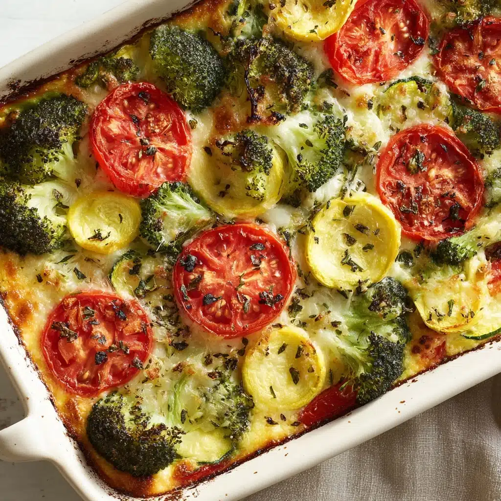 High-Protein Cottage Cheese Veggie Bake Recipe - Recipe Image