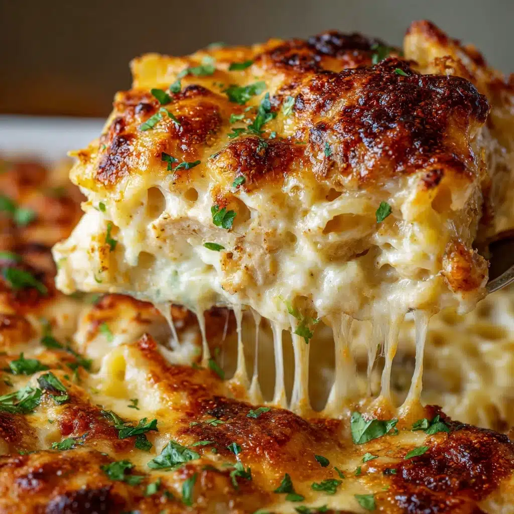 Creamy Garlic Parmesan Pasta Bake Recipe - Recipe Image
