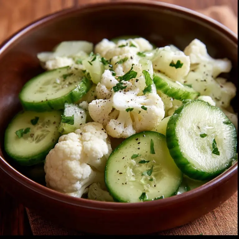 Cauliflower Cucumber Salad RecipeIngredients Recipe