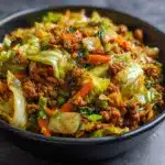 Chinese Ground Beef and Cabbage Stir-Fry Recipe
