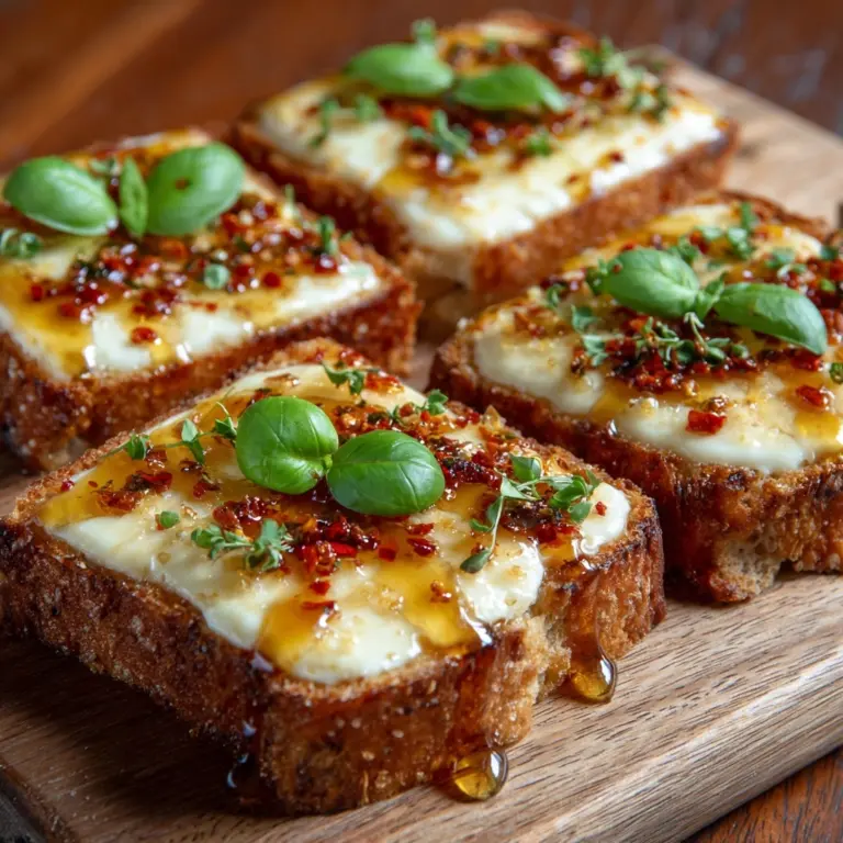 Hot Honey Garlic Bread Pizza Recipe
