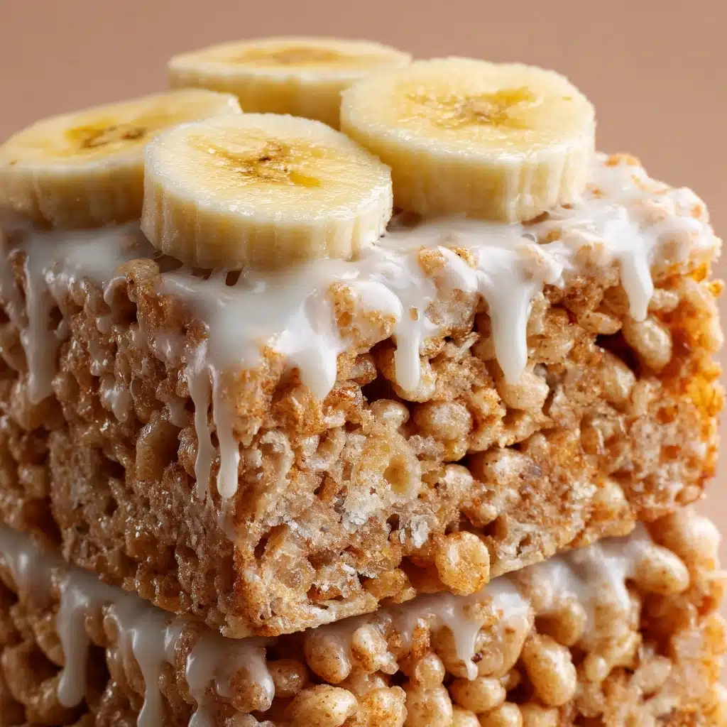 Banana Pudding Rice Krispie Treats Recipe - Recipe Image