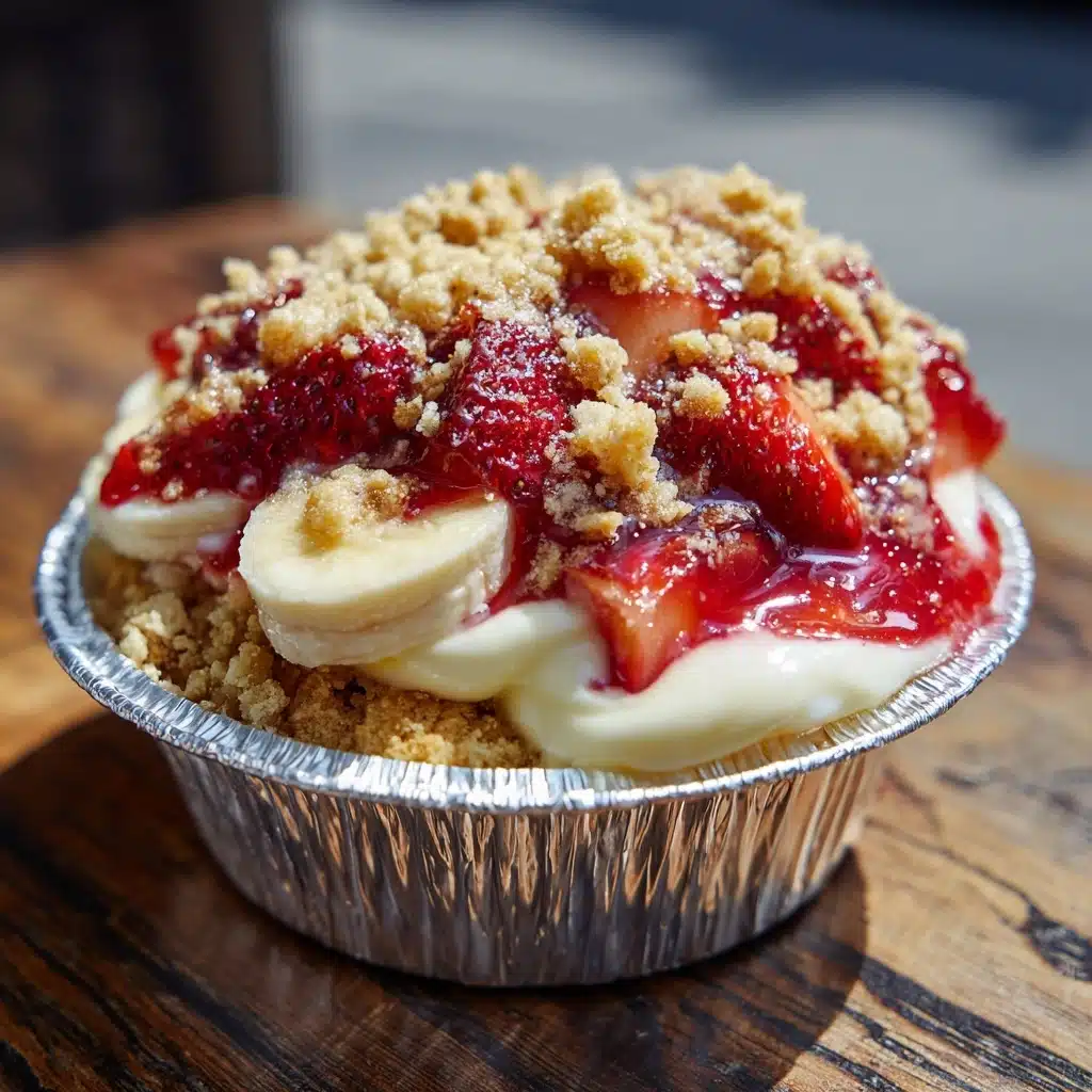 Strawberry Crunch Banana Pudding Recipe - Recipe Image