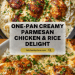 One-Pan Creamy Parmesan Chicken & Rice [40 Minutes] Recipe