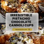 Pistachio Chocolate Chip Cannoli Cups Recipe