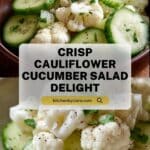 Cauliflower Cucumber Salad RecipeIngredients Recipe