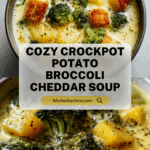 Crockpot Potato Broccoli Cheddar Soup