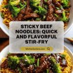 Sticky Beef Noodles Recipe