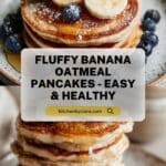 Healthy Banana Oatmeal Pancakes Recipe