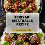 Teriyaki Meatballs Recipe